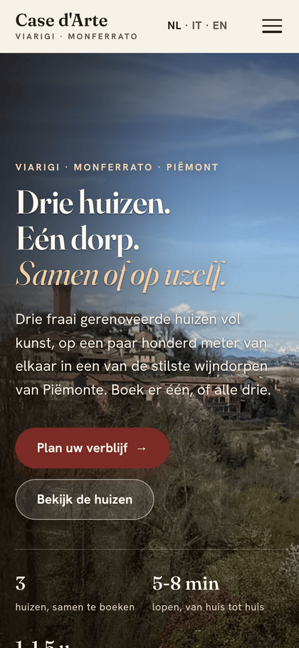 Schermafbeelding van Case d'Arte op een telefoon