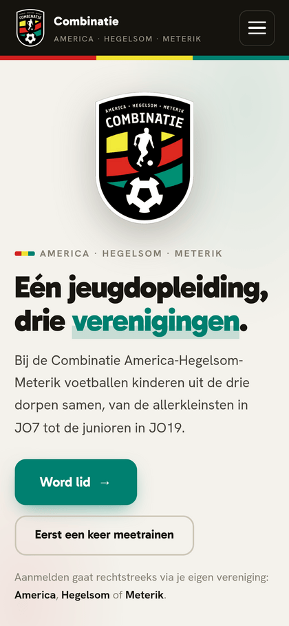 Schermafbeelding van SJO Combinatie AHM op een telefoon